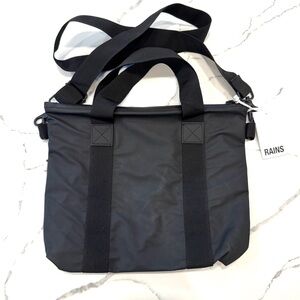 Rains Mini Tote Bag (Black)